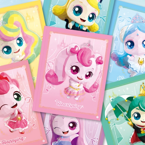 프린세스 캐치티니핑 하츄핑 스티커로 색칠놀이