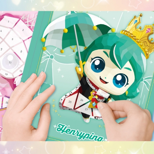 프린세스 캐치티니핑 하츄핑 스티커로 색칠놀이