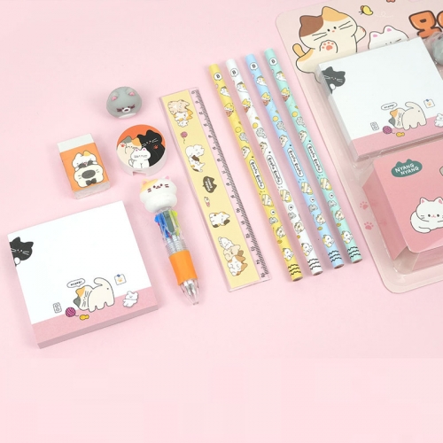 냥냥이 부부코 모아세트 고양이공룡 캐릭터문구세트