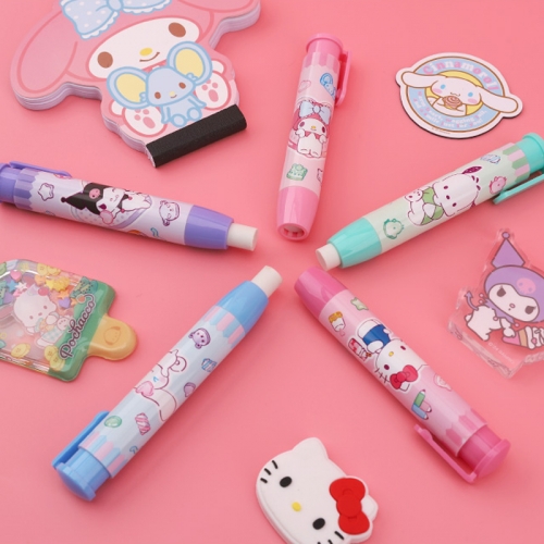 산리오 샤프 지우개 시나모롤 쿠로미 포차코 노크식지우개