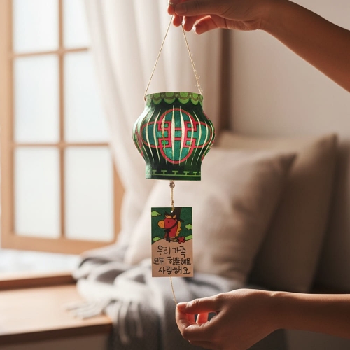 새해소망 다이루어질소원등 전통문양 무드등만들기