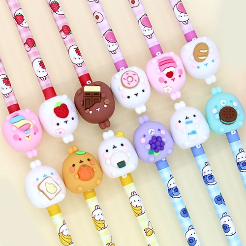 몰랑 뉴 피규어 12본 연필세트 (2개)