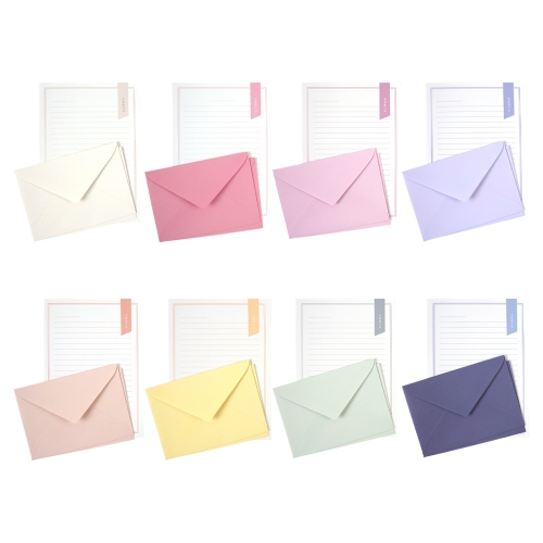 사랑합니다 편지지 4매 봉투 2매 세트 친구사랑 애플데이