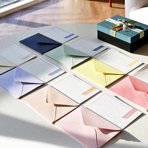 사랑합니다 편지지 4매 봉투 2매 세트 친구사랑 애플데이