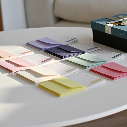 사랑합니다 미니 편지지 8매 봉투 4매 세트 친구사랑 애플데이