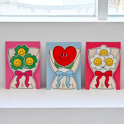 스마일 부케 왕 입체카드 어버이날 감사편지