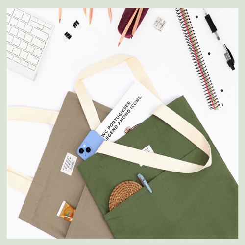 에코백 숄더백 베이직 포켓 에코백 에코 가방