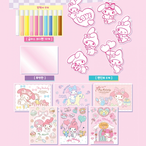 마이멜로디 블링데코 산리오 스티커 글라스데코 만들기세트