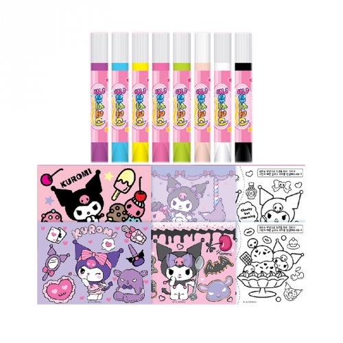 산리오 블링데코 쿠로미 글라스데코 스티커세트