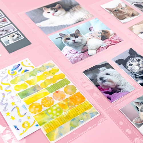 [오아트] A5 6공 바인더 양면 리필 속지(4종 택1/포토북/보관 포켓)