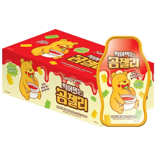 곰젤리 찍어먹는 블루베리 딥핑잼 사워젤리 편의점 인기간식