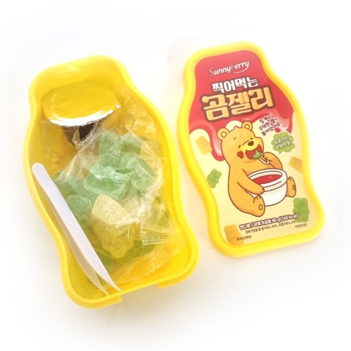곰젤리 찍어먹는 블루베리 딥핑잼 사워젤리 편의점 인기간식