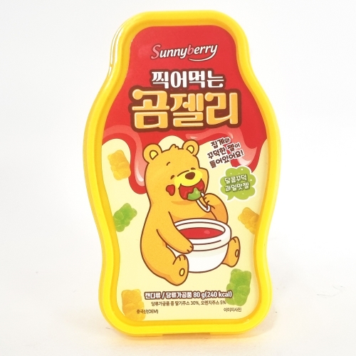 곰젤리 찍어먹는 블루베리 딥핑잼 사워젤리 편의점 인기간식