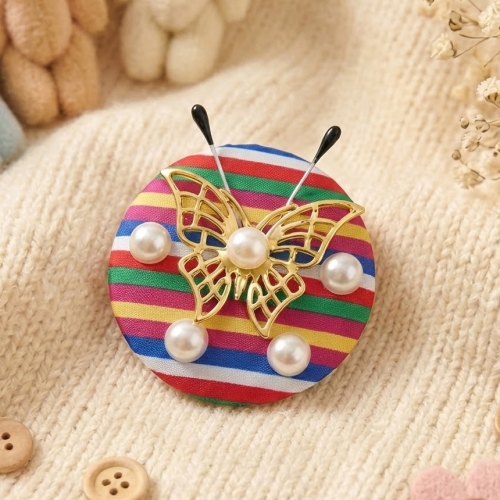 원형 색동 브로치 만들기 세트 전통공예 문화체험 어린이 만들기 키트