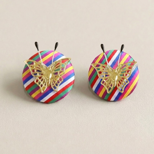 원형 색동 브로치 만들기 세트 전통공예 문화체험 어린이 만들기 키트