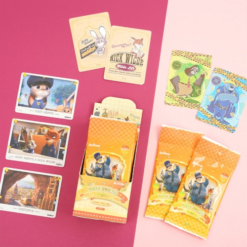 디즈니 주토피아 행복도시 컬레션 카드 20팩 1박스