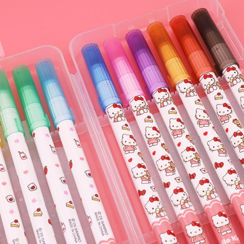산리오 마르지마요 12색 사인펜 캐릭터문구