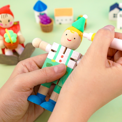 [오아트] 움직이는 나무 인형(관절/장식품/KC인증)