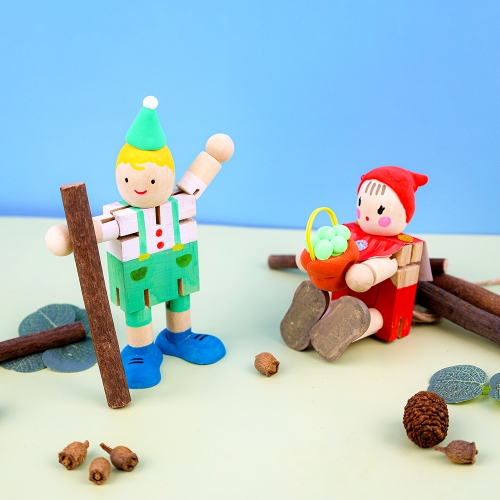 [오아트] 움직이는 나무 인형(관절/장식품/KC인증)