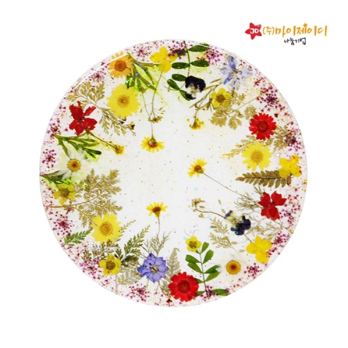 DIY UV레진 레진아트 전통다도 원목 우드 교자상 봄꽃 압화꾸미기 세트 에폭시 선택