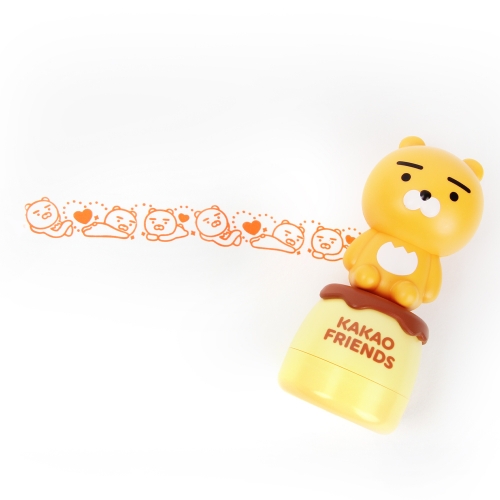 카카오프렌즈 라이언 춘식이 롤러스탬프 다꾸 캐릭터 도장