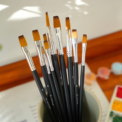 제피트 아티스트 브러쉬 납작 붓 12개 세트