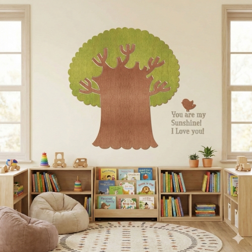 W800 아이방꾸미기 어린이집 벽장식 대형 나무 우드 포인트 인테리어 소품