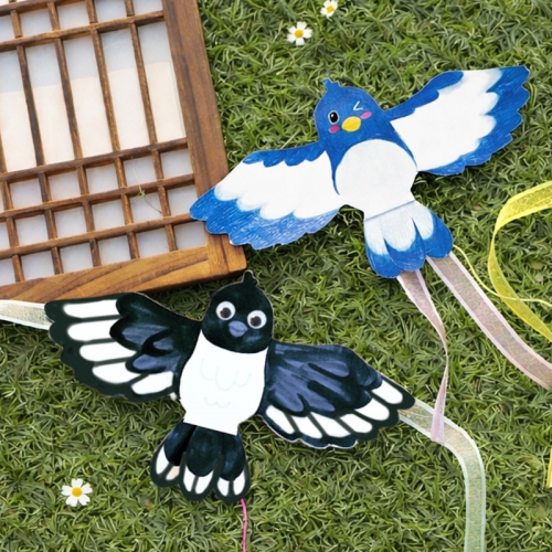 전통 까치 미니연 10set