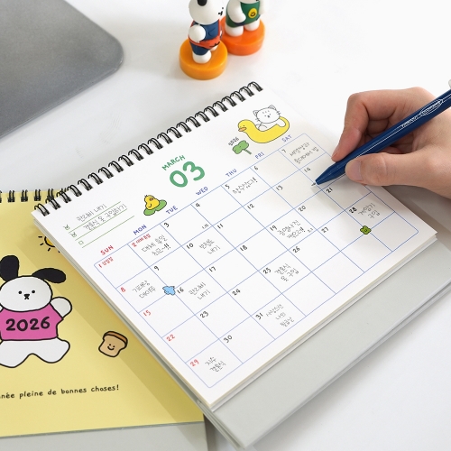 특가) 2026 꼬망 탁상 달력 (2개)