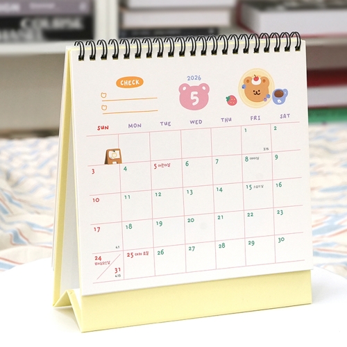 특가) 댄싱베어 2026 탁상 캘린더 (2개)