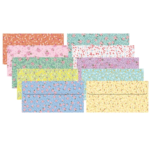 [FB120p] 플라워 봉투 세트 (가로형 60매입)