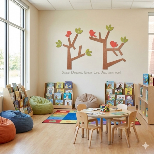 W801 아이방 꾸미기 우드 나무 벽장식 포인트 레터링 인테리어 소품 (아기방 침실 어린이집)