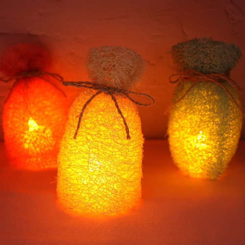 천연 수세미 무드등만들기