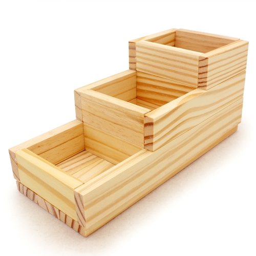 목공놀이-계단형3단수납함