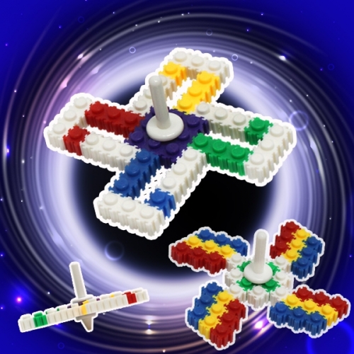 [이지툭툭블럭] 팽이 2종 만들기 (도안 포함) 유치원 만들기 키트