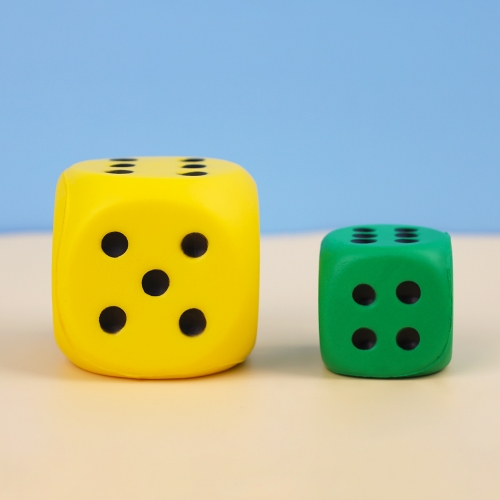 [오아트] 스펀지 주사위 6색 세트(2종 택1/연산/수학교구/KC인증)