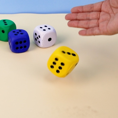 [오아트] 스펀지 주사위 6색 세트(2종 택1/연산/수학교구/KC인증)