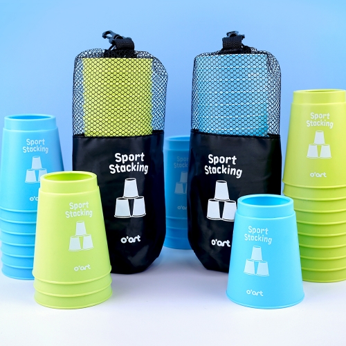 [오아트] 스포츠 스태킹 컵(2종 택1/체육교구/보관 파우치 포함/KC인증)