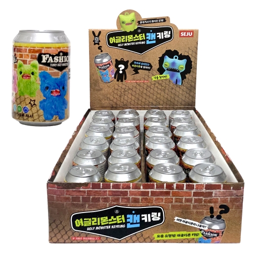 어글리몬스터 캔 키링 열쇠고리 (24개)