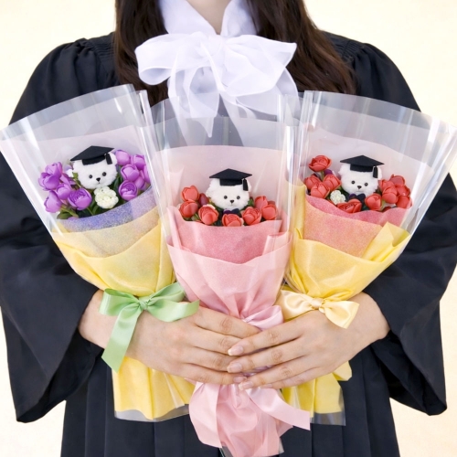 [아트랄라] 축하 곰돌이 꽃다발 (완제품)