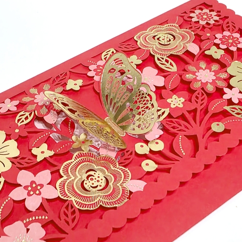 레이저커팅 나비정원 용돈봉투 6매세트(2종X3매)