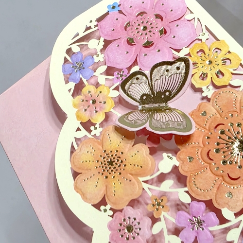 레이저커팅 나비정원 용돈봉투 6매세트(2종X3매)