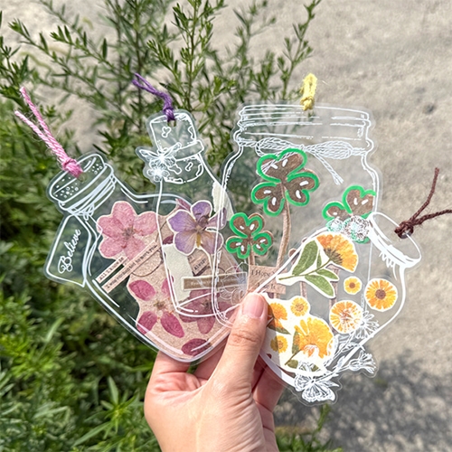 플라워 페이퍼 책갈피만들기