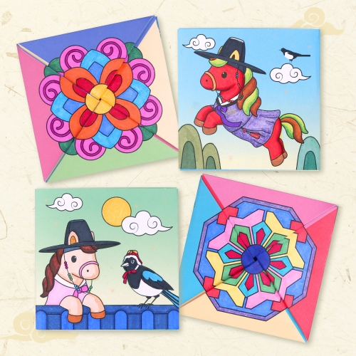 말 전통 딱지 2종 세트