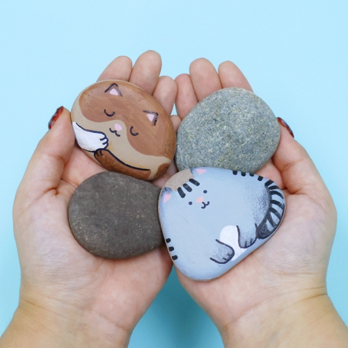 [오아트] 그리기 납작돌(자연석/반려스톤/KC인증)