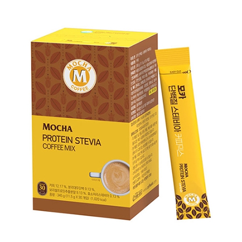 [모카씨엔티] 모카 단백질 스테비아 커피믹스 30T