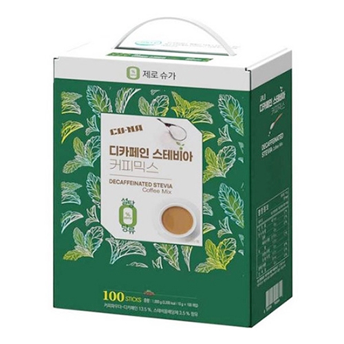 [모카씨엔티] 코나 디카페인 스테비아 커피믹스 100T