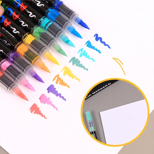 [아이디몬] 아크릴펜세트 (브러쉬타입) 6색