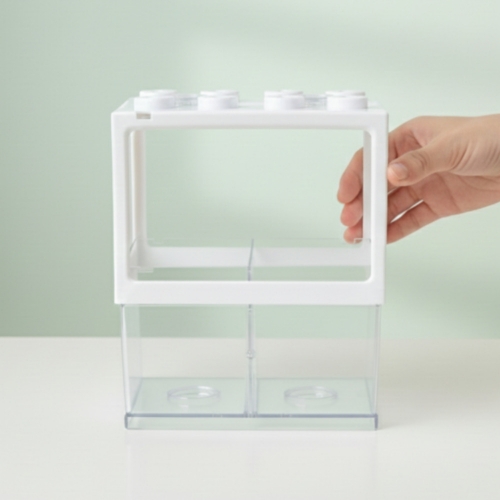 칸막이 분리형 블럭 사육장, 곤충 채집통, 달팽이 저금통 사육통