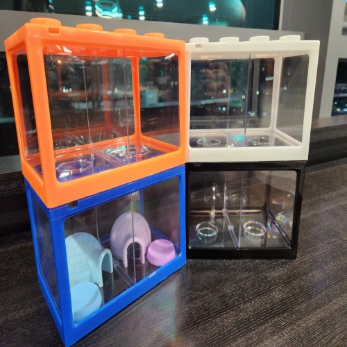 칸막이 분리형 블럭 사육장, 곤충 채집통, 달팽이 저금통 사육통